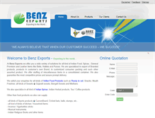 Tablet Screenshot of benzexports.com